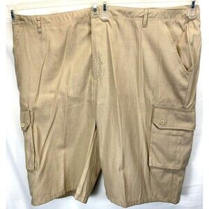 Sahara Club Khaki Cargo Shorts 46 Cotton Blend Pockets RN66916
